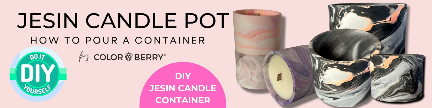 DIY JESIN CANDLE CONTAINER - how to pour?