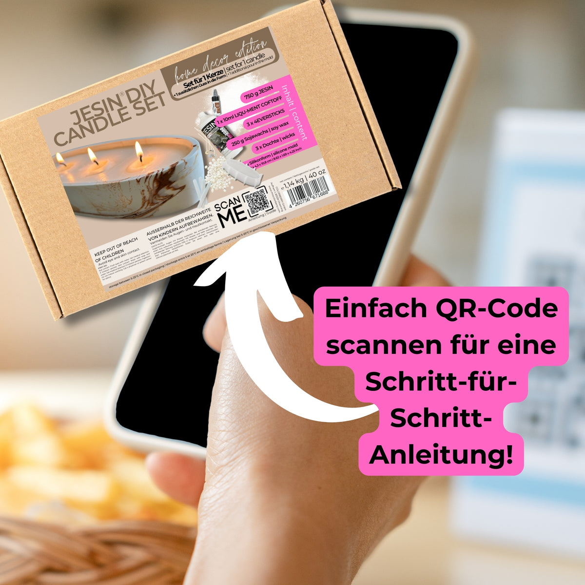 DIY JESIN CANDLE SET - Starter Set für Kerzengießen "home decor edition" - COLORBERRY & JESIN