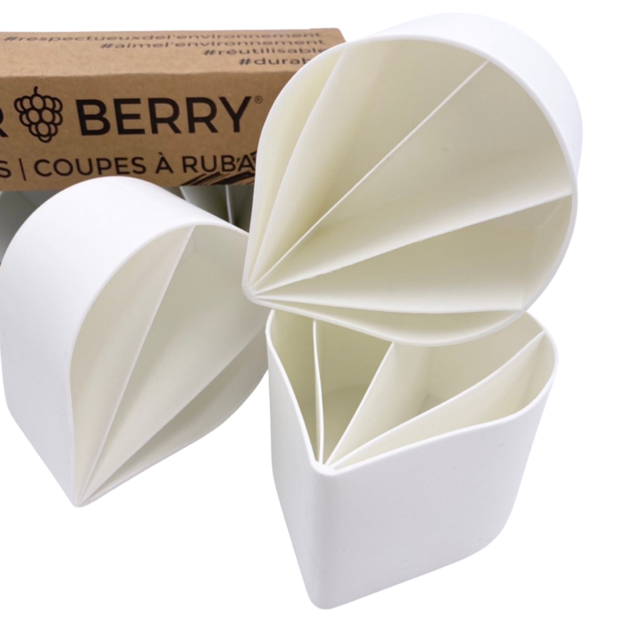 RIBBONCUPS (3 styles in a set) - COLORBERRY & JESIN