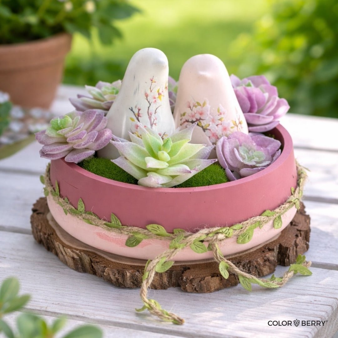 Silikonform-Set "SWEET BIRDS" – Schale + 2 Deko-Vogel-Formen - COLORBERRY & JESIN