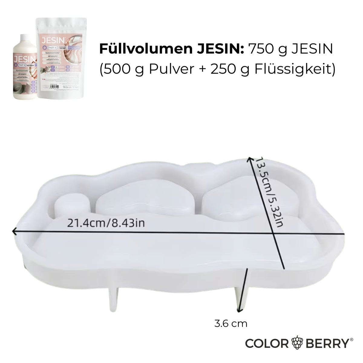 JESIN StarterSet CLOUD TRAY - COLORBERRY & JESIN