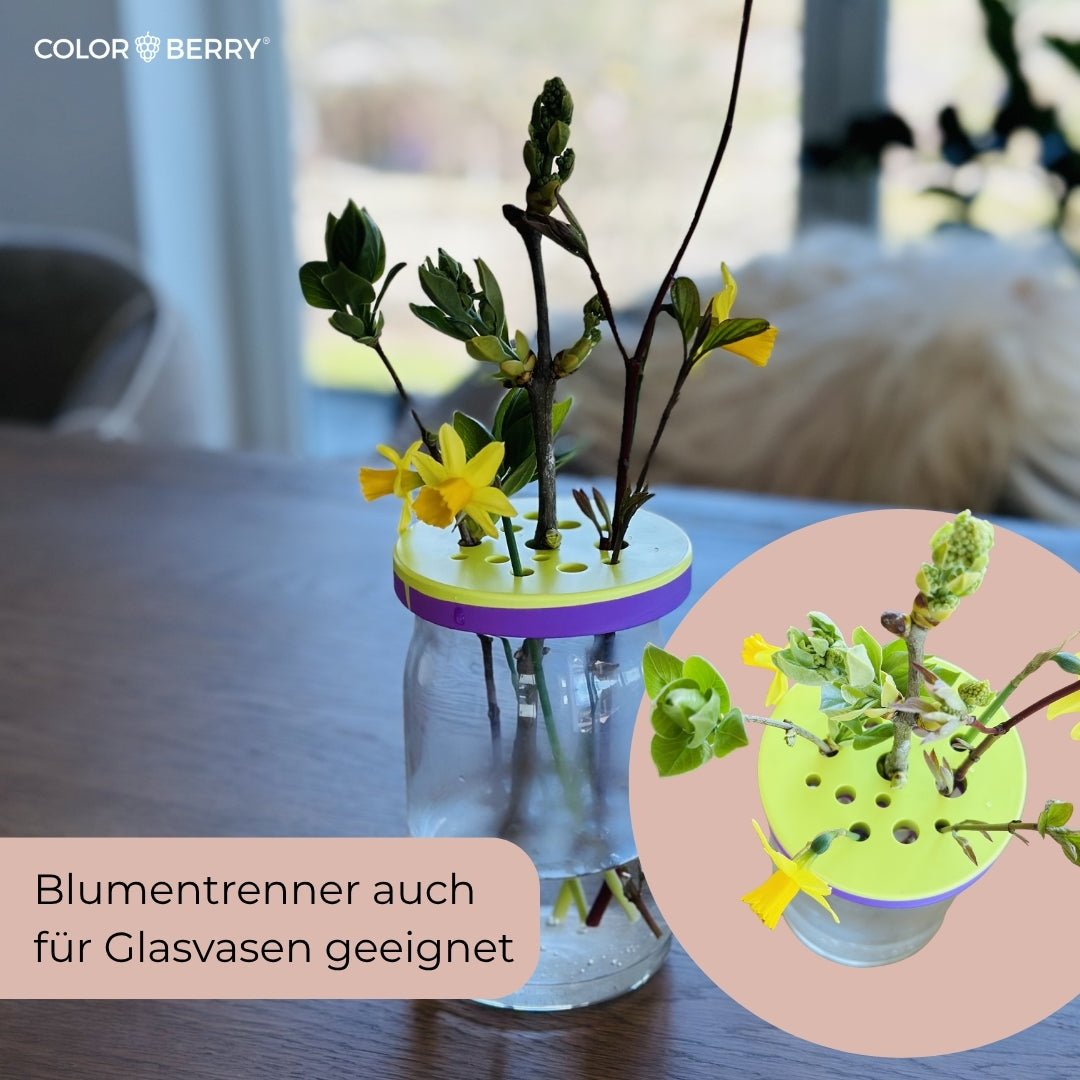 Silikonform-Set "BLOOM STUDIO" – 4 Vasen + 4 Blumentrenner - COLORBERRY & JESIN