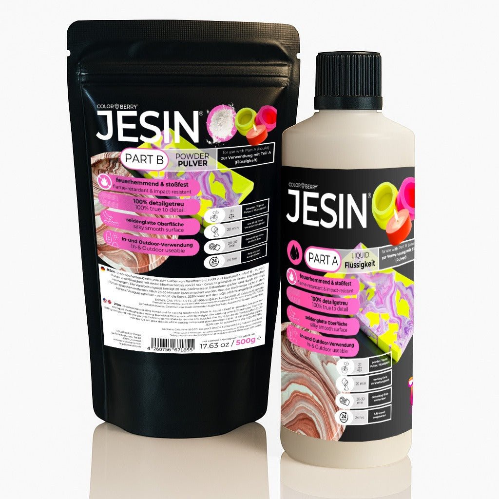 JESIN® Gießpulver – einzigartig, bruchsicher, Made in Germany - COLORBERRY & JESIN