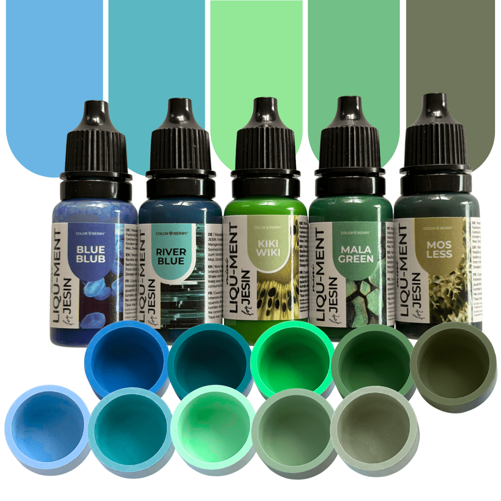 Farbset "NATURE VIBES" - 5 x 10 ml LIQU-MENTs - COLORBERRY & JESIN