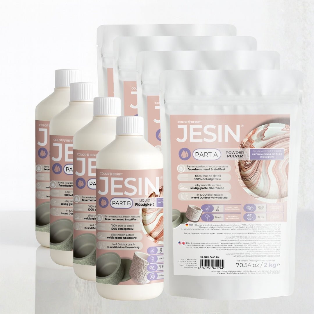 JESIN® Gießpulver – einzigartig, bruchsicher, Made in Germany - COLORBERRY & JESIN