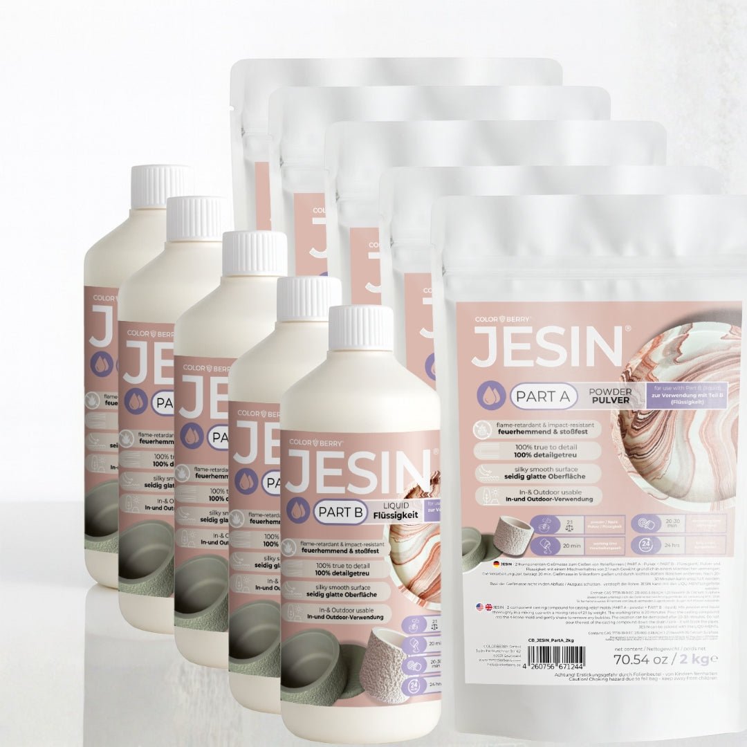 JESIN® Gießpulver – einzigartig, bruchsicher, Made in Germany - COLORBERRY & JESIN