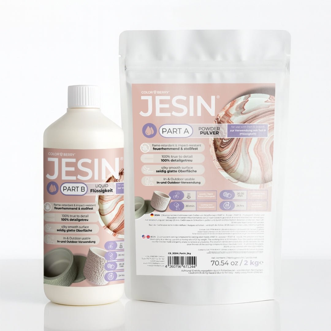 JESIN® Gießpulver – einzigartig, bruchsicher, Made in Germany - COLORBERRY & JESIN