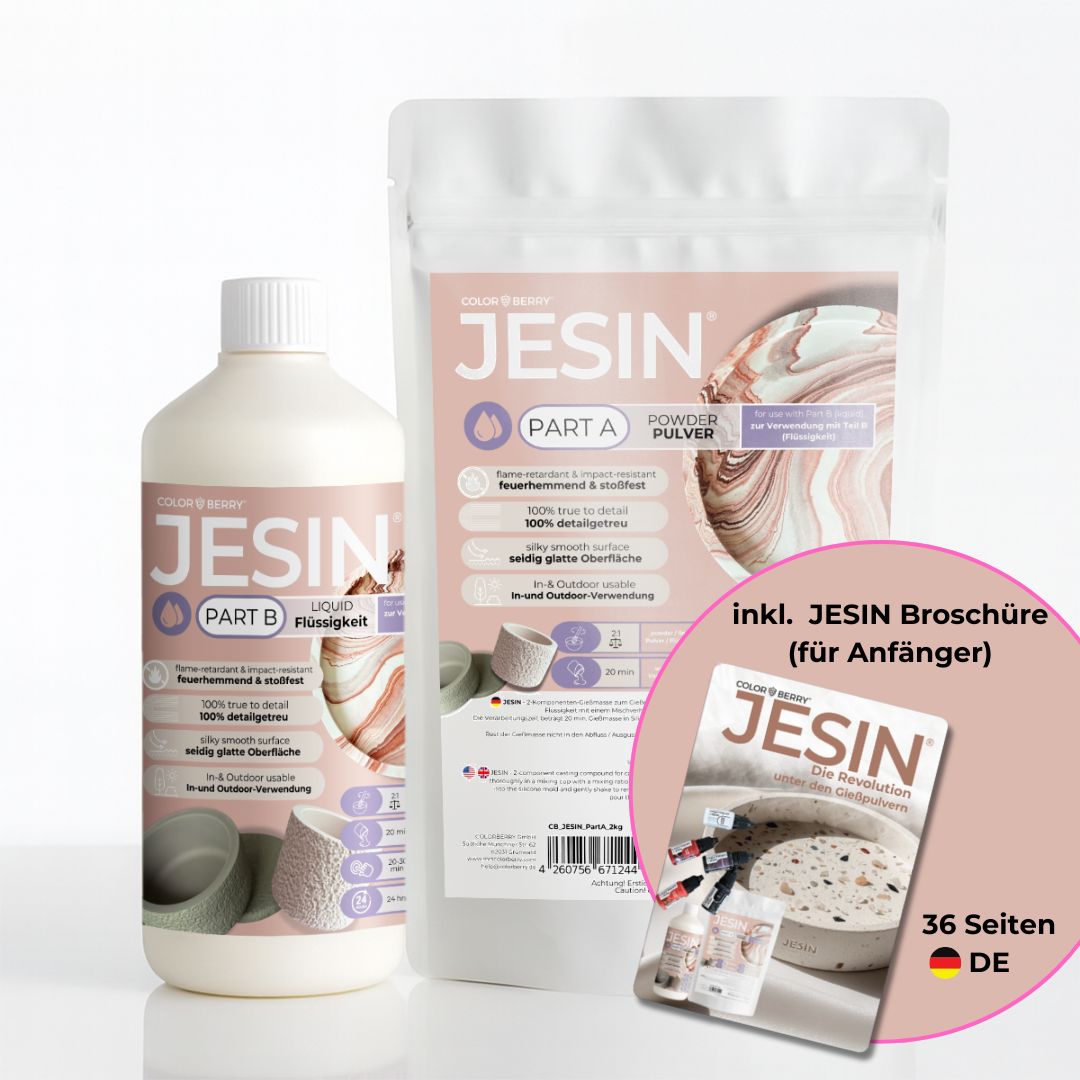 JESIN® Gießpulver – einzigartig, bruchsicher, Made in Germany - COLORBERRY & JESIN