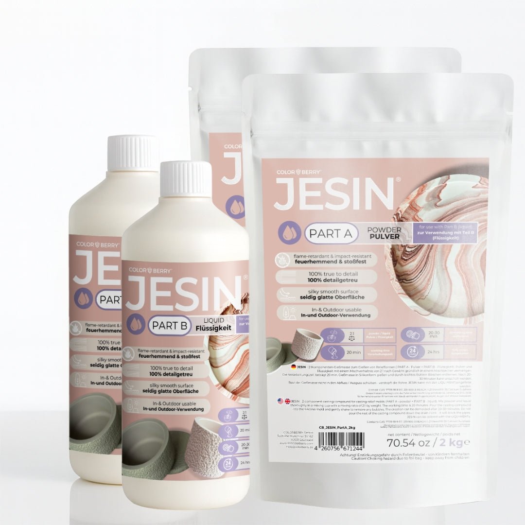 JESIN® Gießpulver – einzigartig, bruchsicher, Made in Germany - COLORBERRY & JESIN