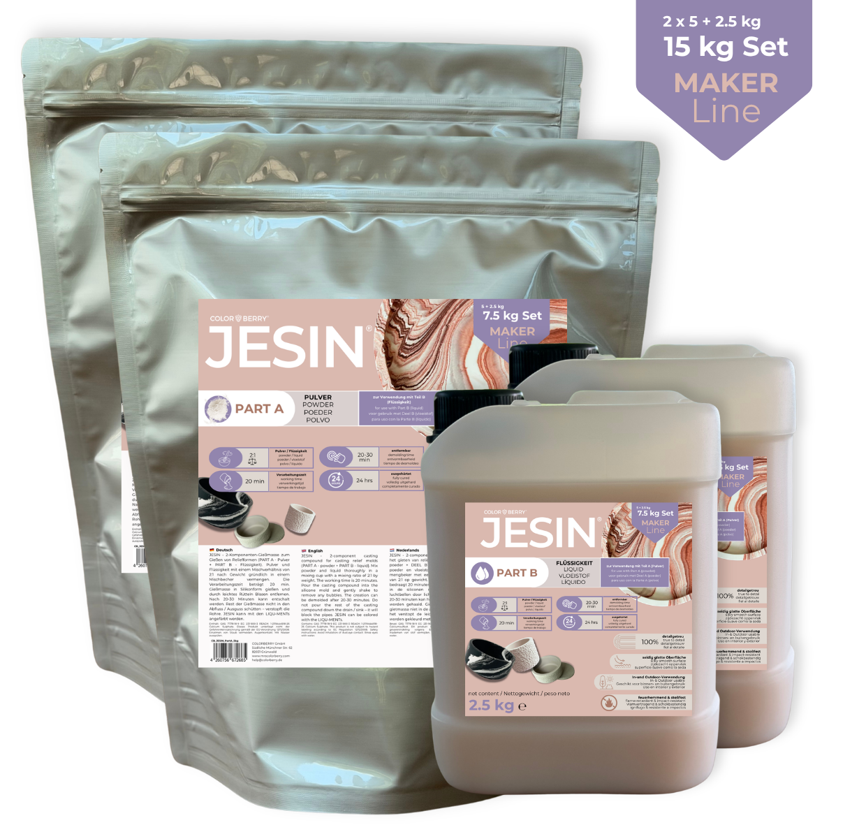 JESIN® Gießpulver – einzigartig, bruchsicher, Made in Germany