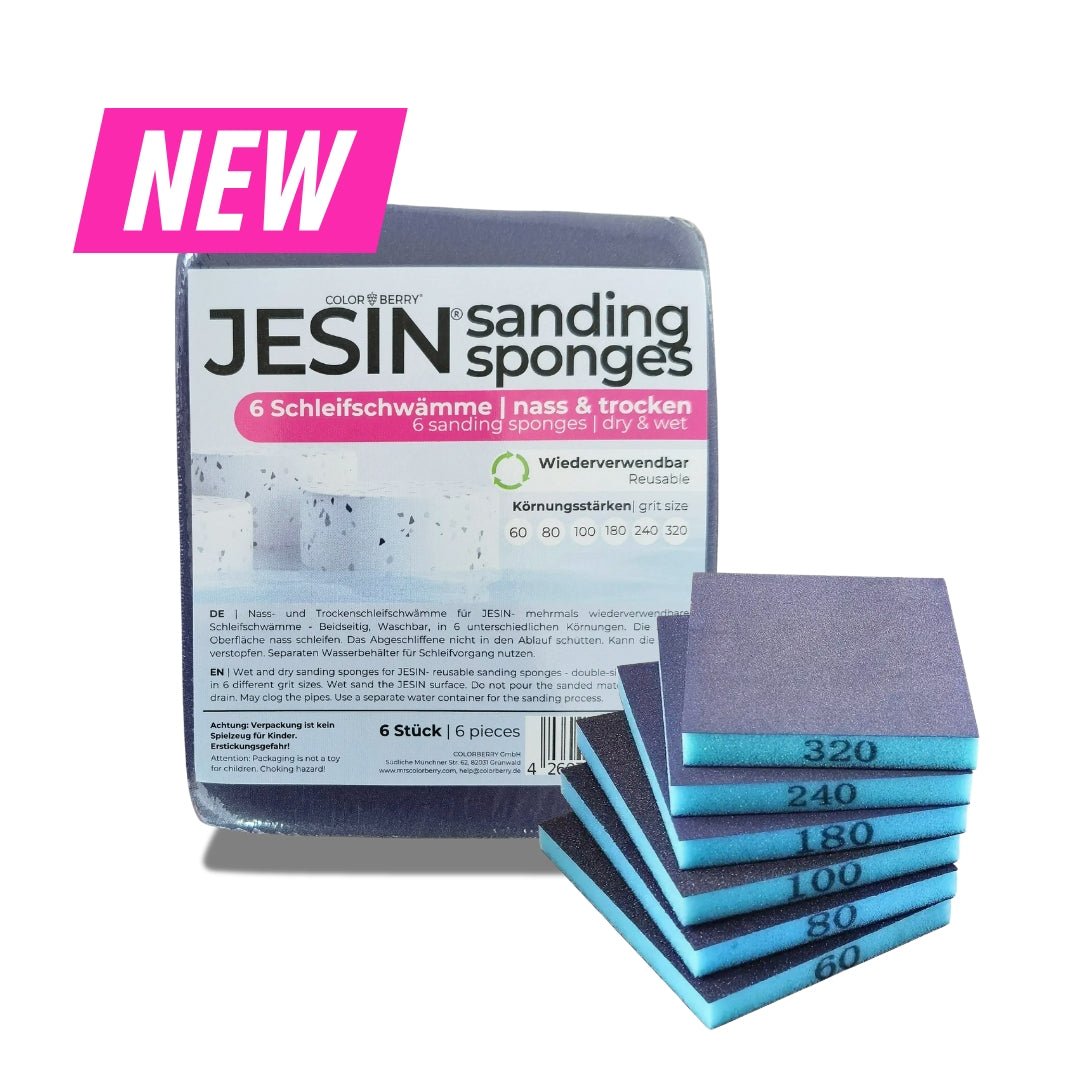 JESIN sanding sponges - 6er Set - COLORBERRY & JESIN