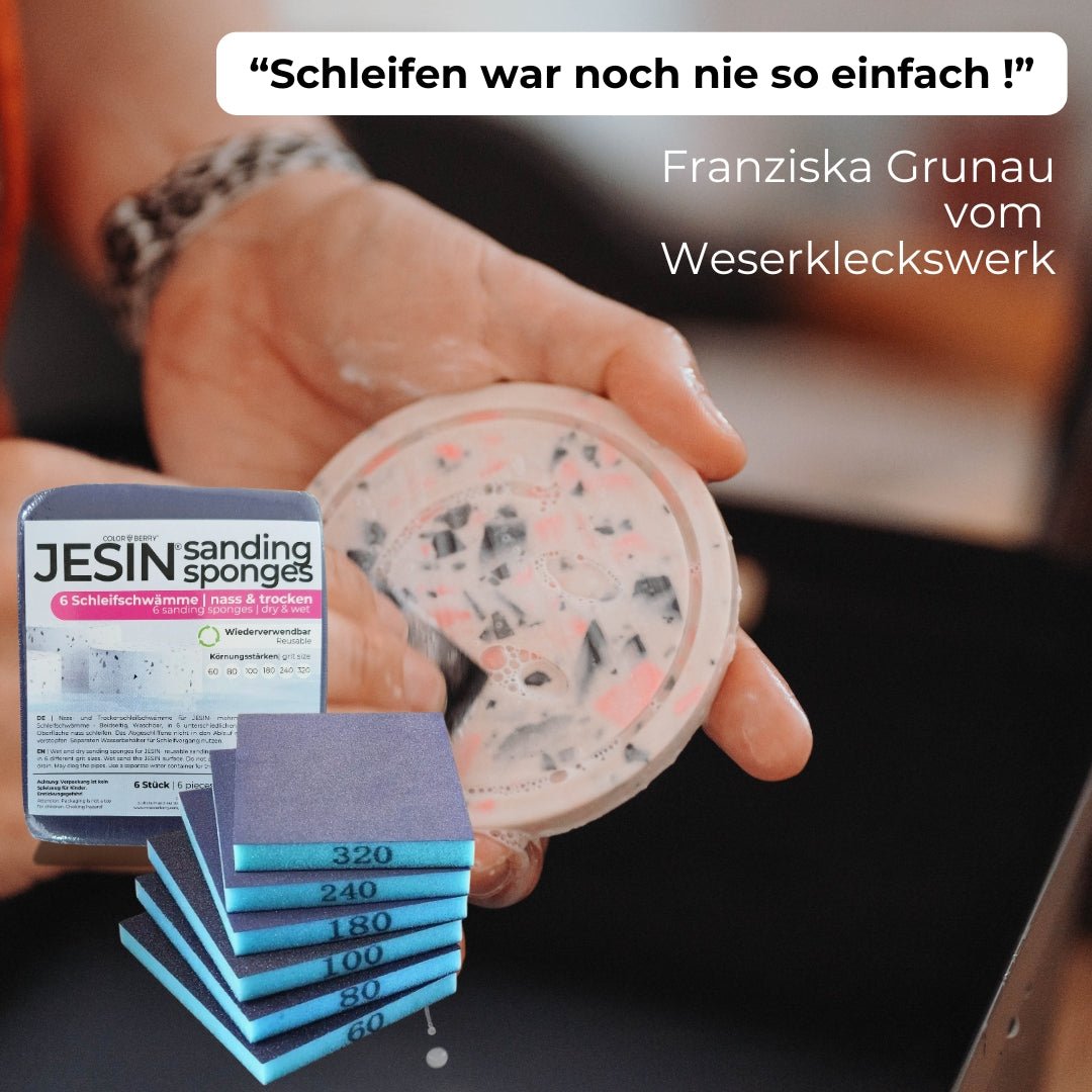 JESIN sanding sponges - 6er Set - COLORBERRY & JESIN