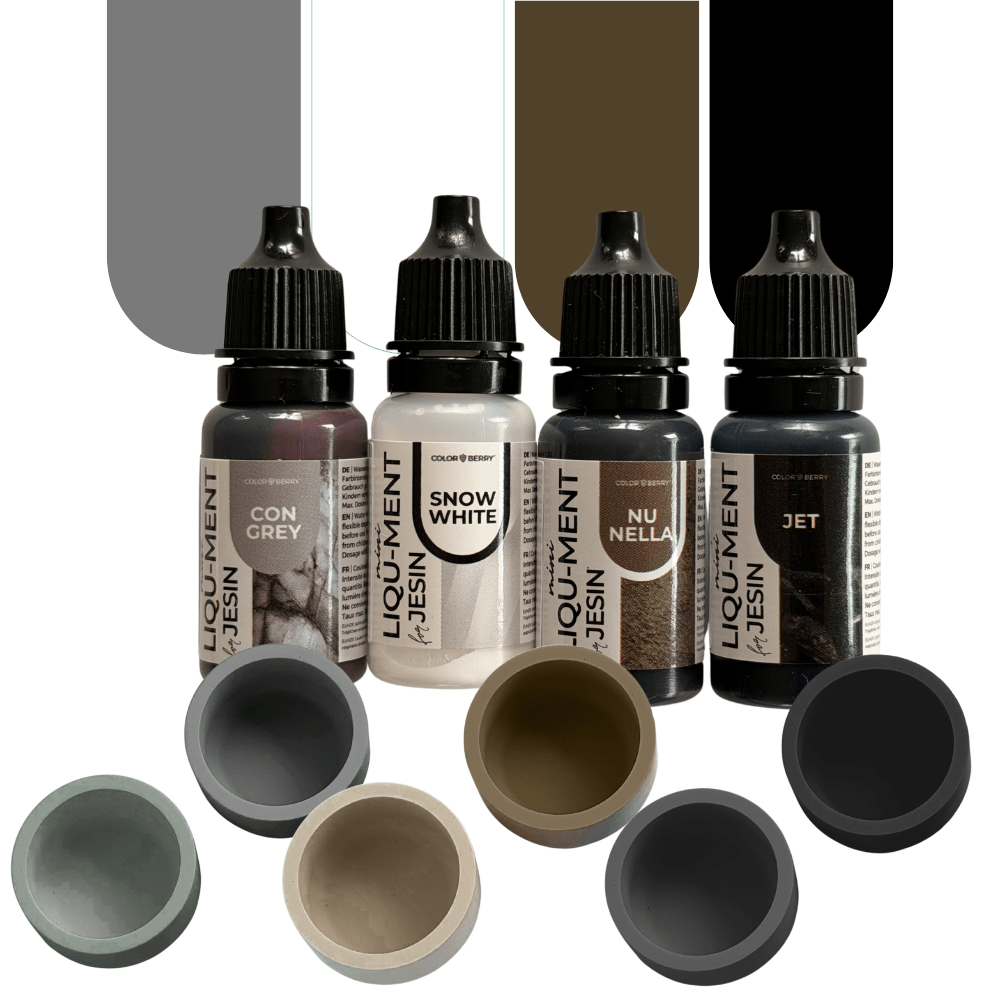 Farbset "MONO CHIC" - 4 x 10 ml LIQU-MENTs - COLORBERRY & JESIN