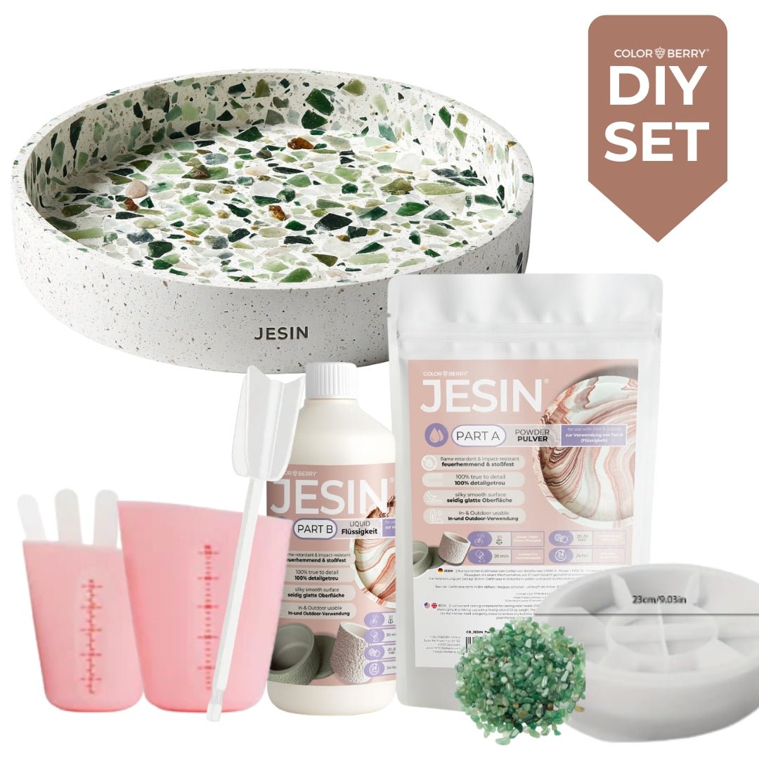 DIY Set JESIN - JADE GEMAZZO Schale ( 10 - teilig) - COLORBERRY & JESIN