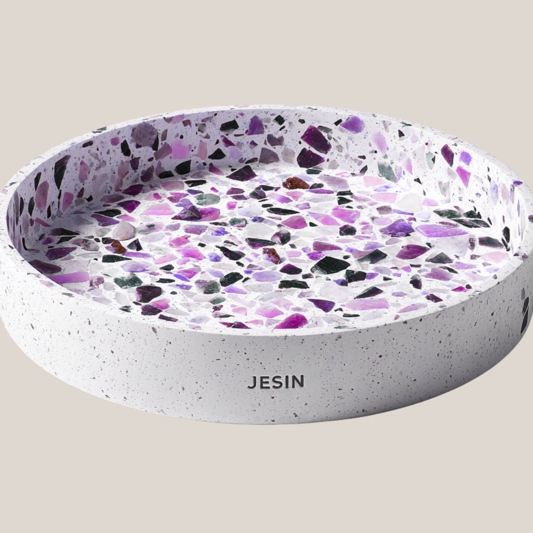 DIY Set JESIN - AMETHYST GEMAZZO Schale ( 10 - teilig) - COLORBERRY & JESIN
