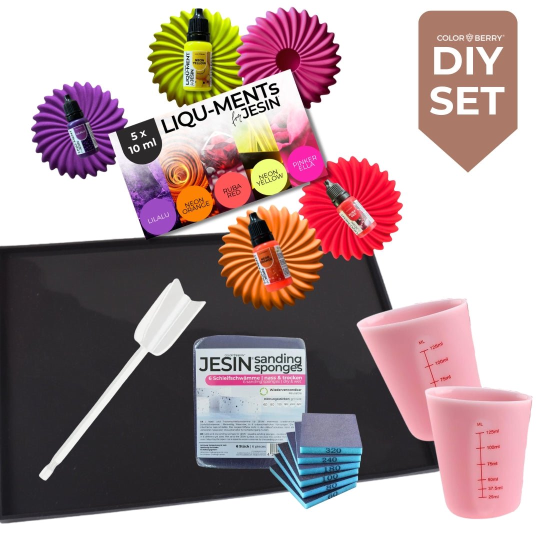 DIY Set JESIN - TERRAZZO Chips ENERGY (15 - teilig) - COLORBERRY & JESIN