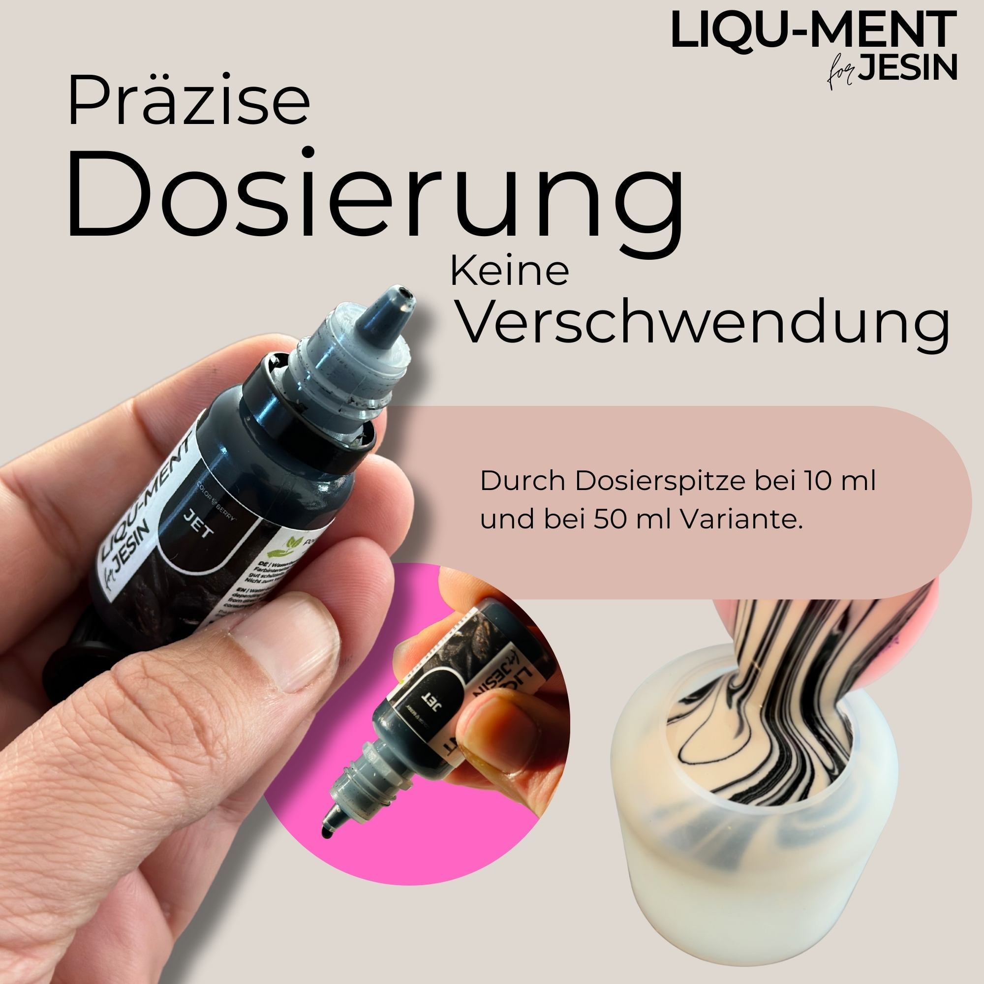LIQU - MENTs BOX für JESIN – 20 x 10 ml Flüssigfarben Set | viele Farben auf einmal - COLORBERRY & JESIN
