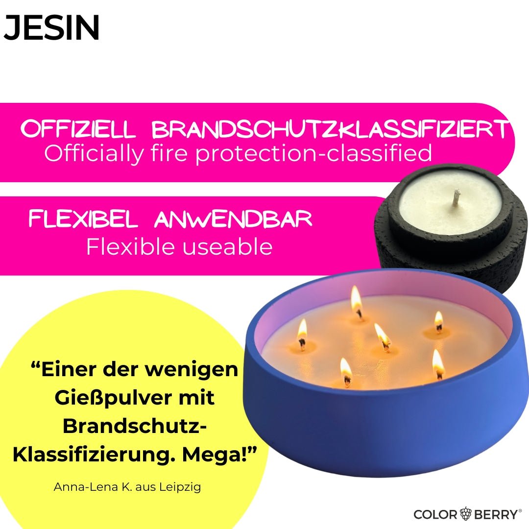 JESIN® Gießpulver – einzigartig, bruchsicher, Made in Germany - COLORBERRY & JESIN