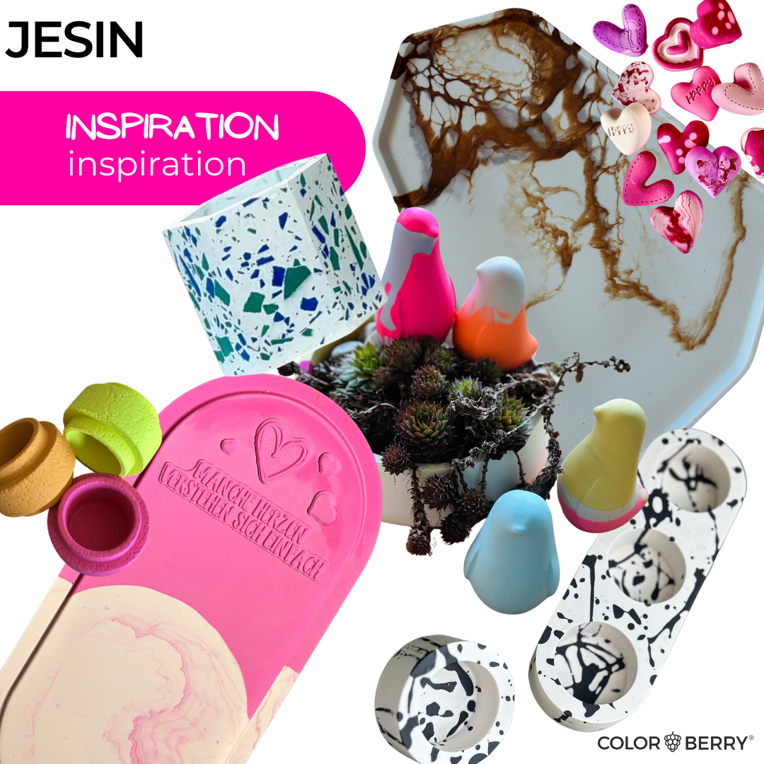 JESIN® Gießpulver – einzigartig, bruchsicher, Made in Germany - COLORBERRY & JESIN