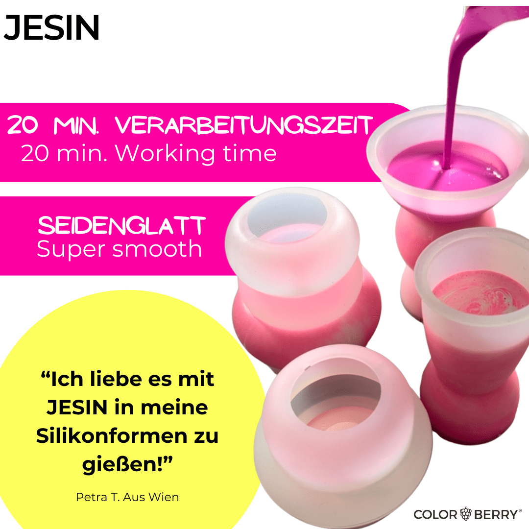JESIN® Gießpulver – einzigartig, bruchsicher, Made in Germany - COLORBERRY & JESIN