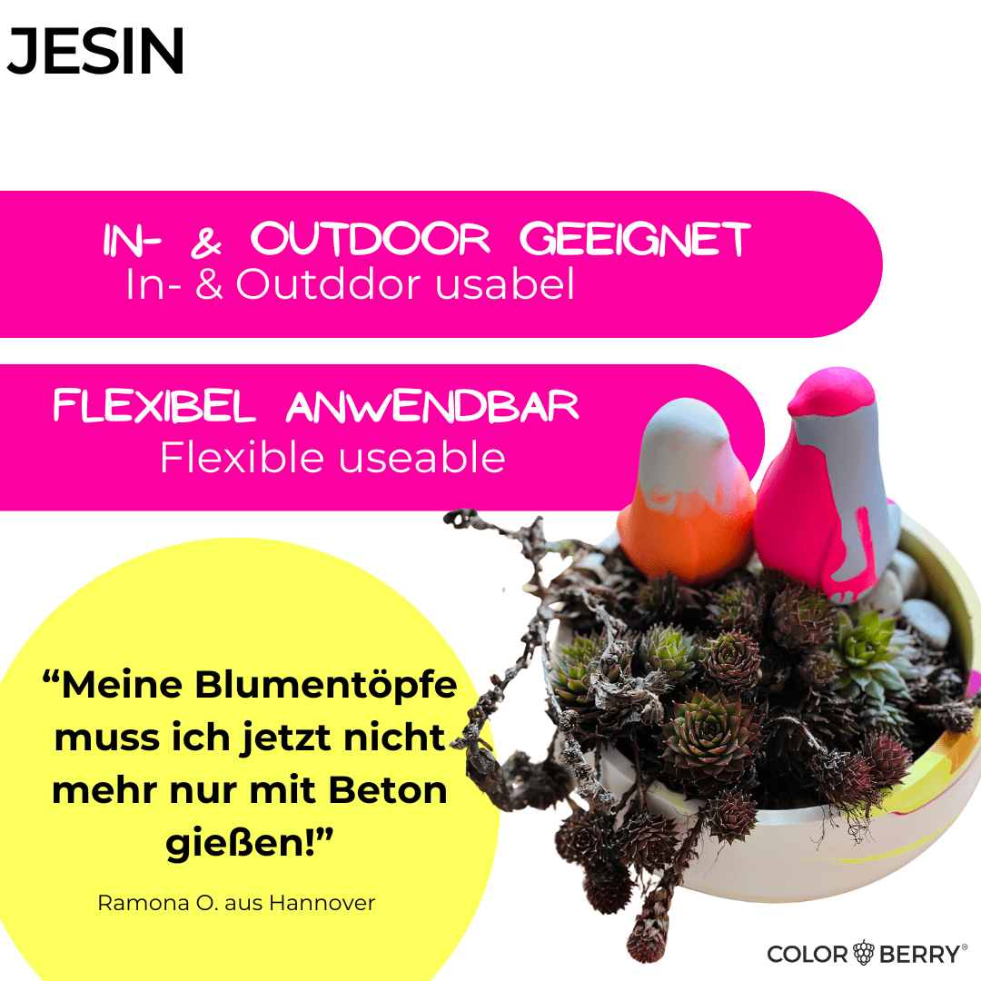 JESIN® Gießpulver – einzigartig, bruchsicher, Made in Germany - COLORBERRY & JESIN
