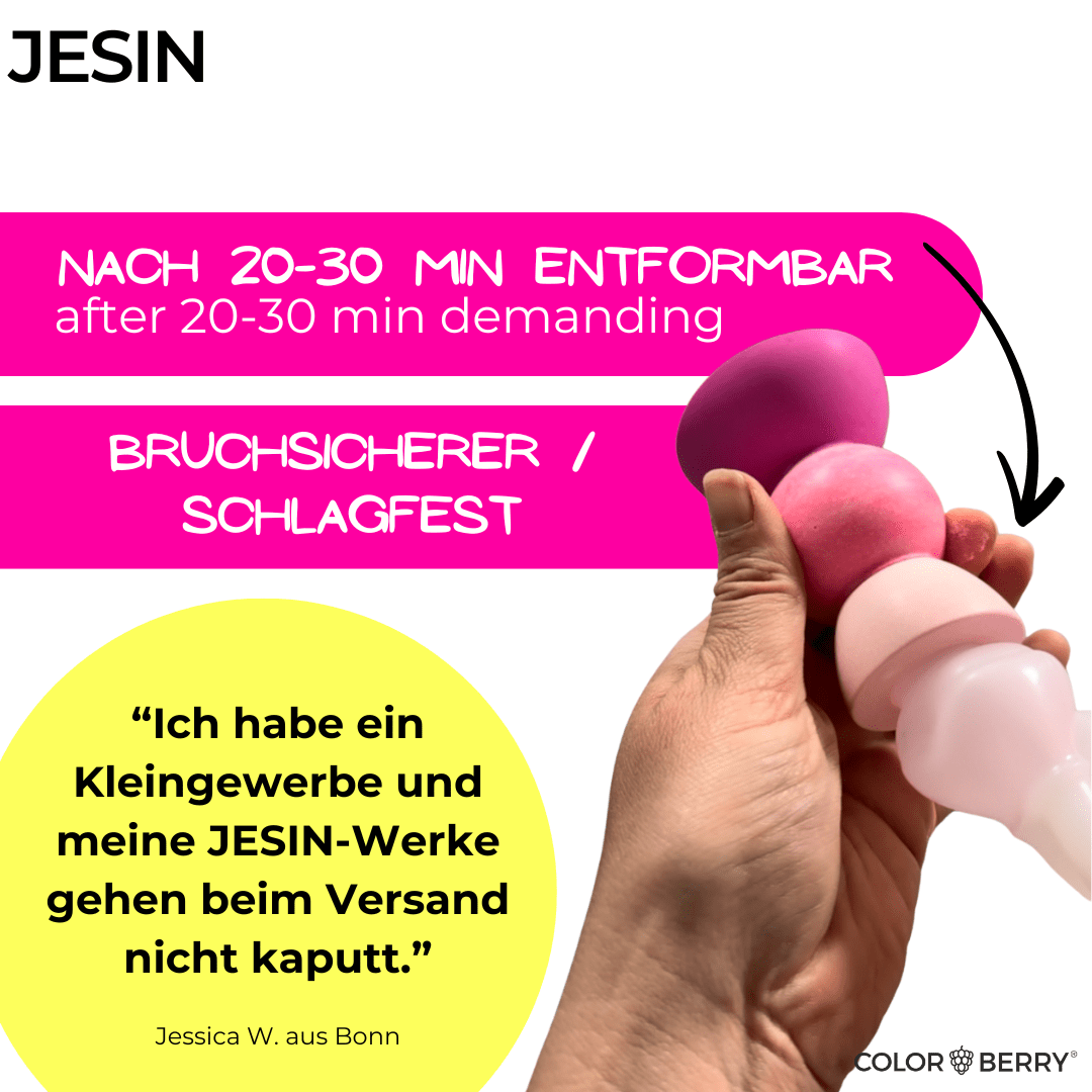 JESIN® Gießpulver – einzigartig, bruchsicher, Made in Germany - COLORBERRY & JESIN