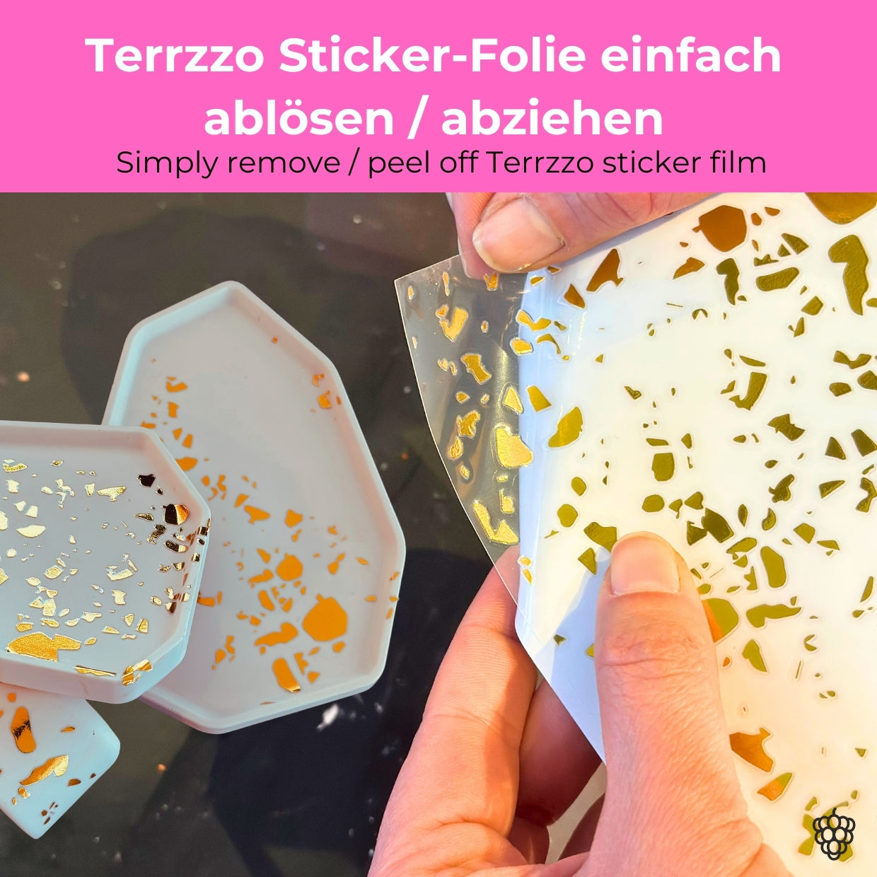 Terrazzo-Sticker - 5 Stück