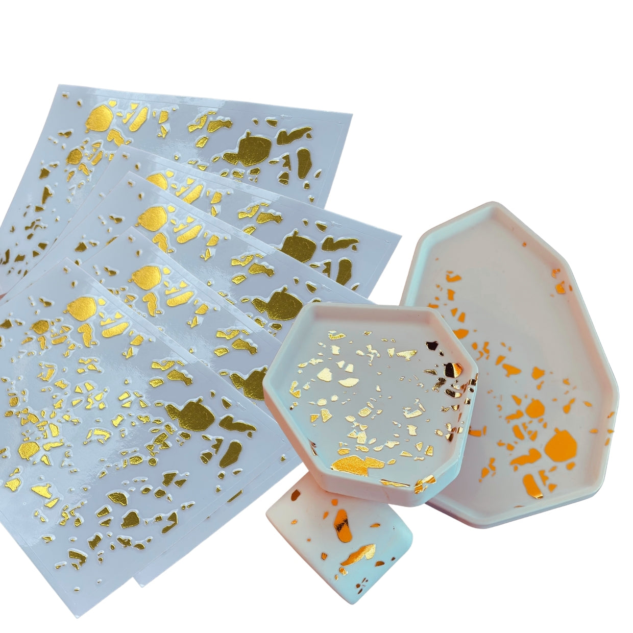Terrazzo-Sticker - 5 Stück