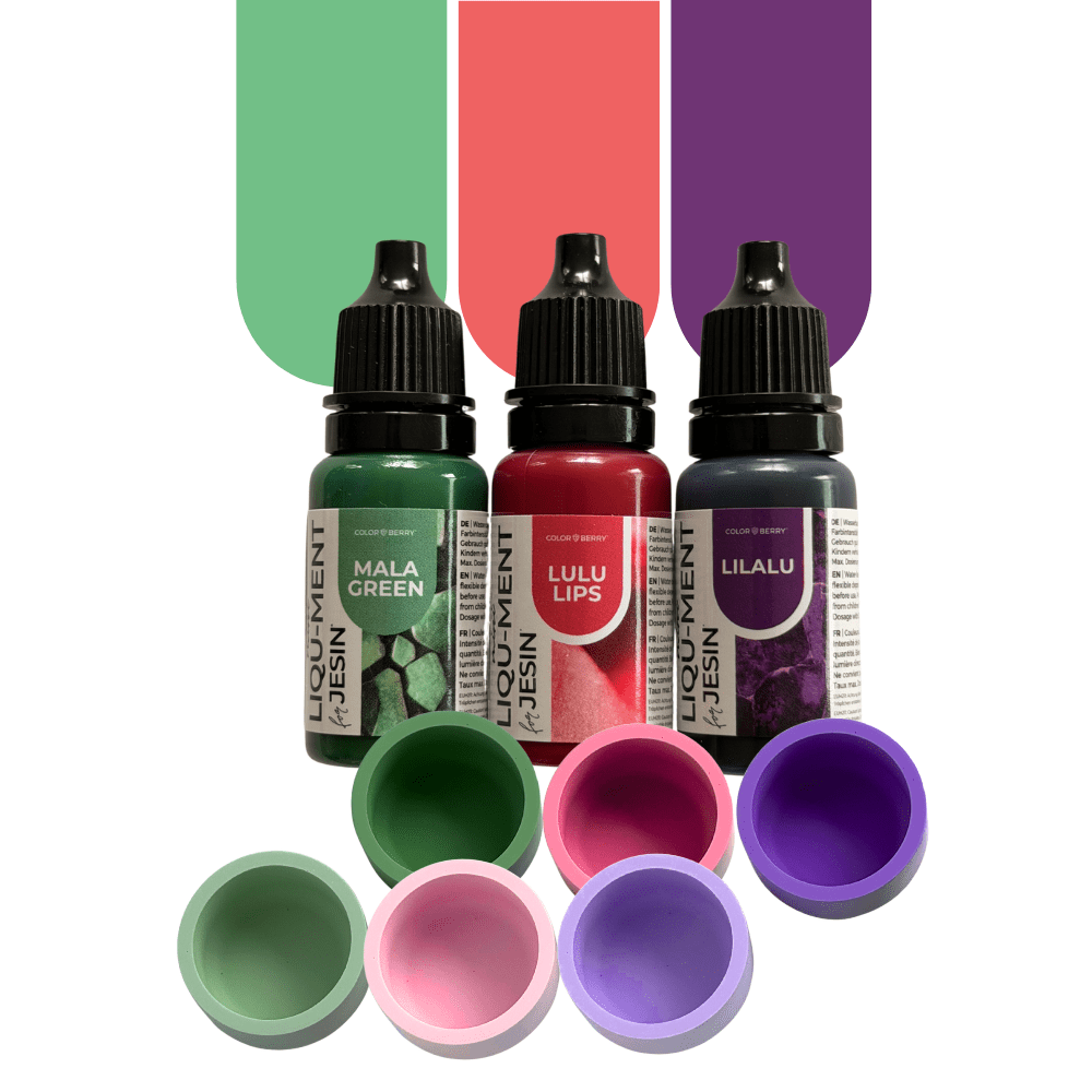 Farbset "JEWEL GARDEN" - 3 x 10 ml LIQU-MENTs - COLORBERRY & JESIN
