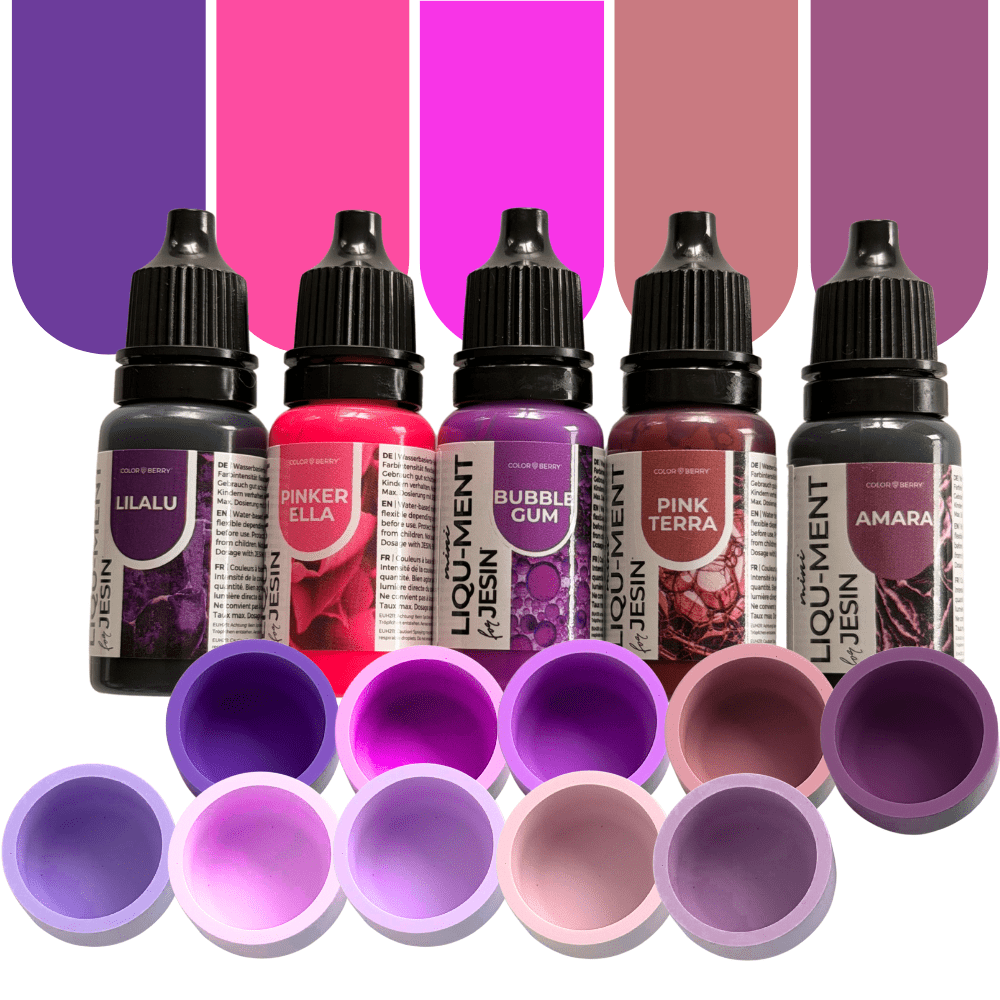 Farbset "BERRY DREAMS" - 5 x 10 ml LIQU-MENTs - COLORBERRY & JESIN