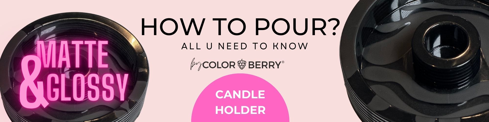 Let`s pour a CANDLE HOLDER - matte and glossy look !