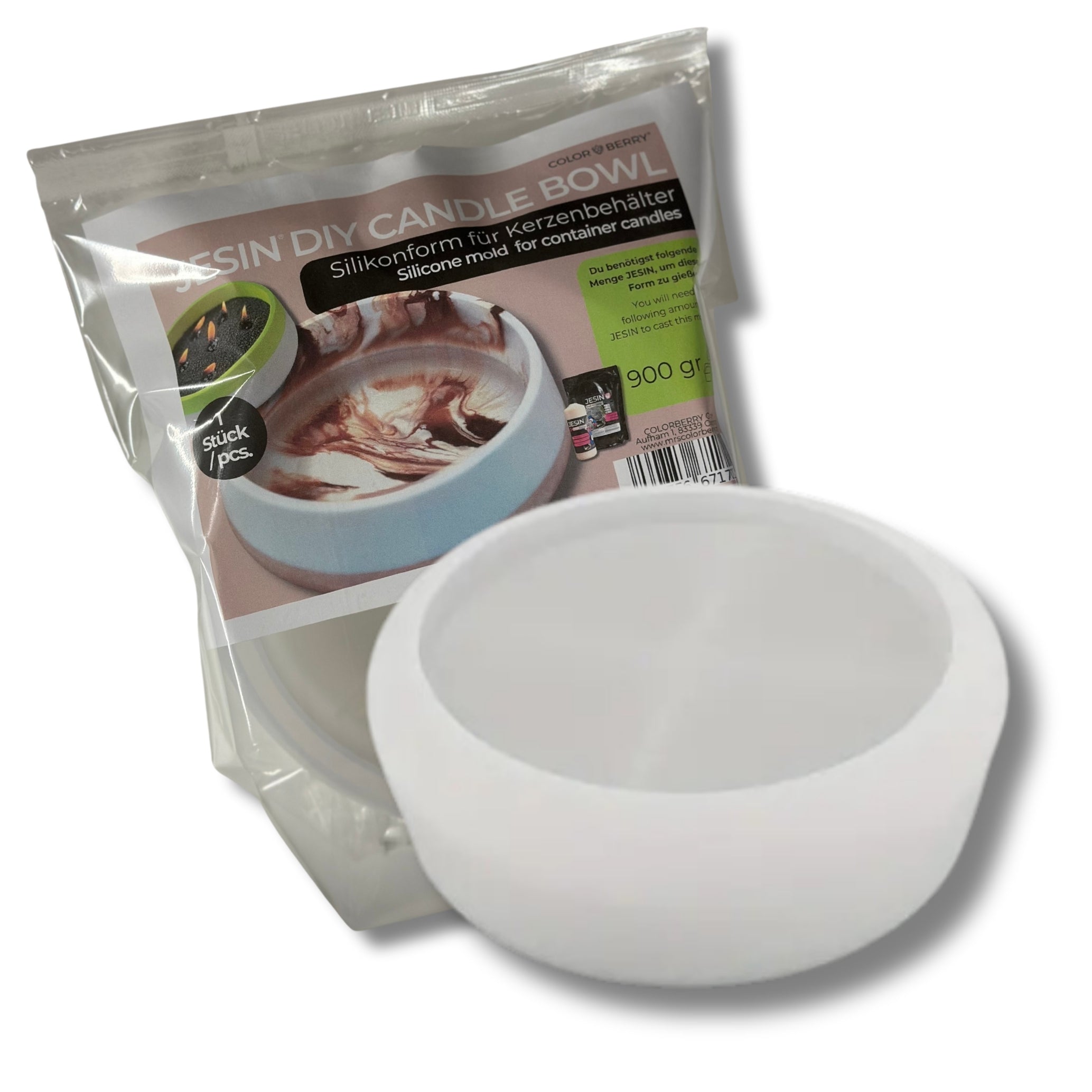 JESIN DIY CANDLE BOWL - Silikonform Schale für große Kerzen