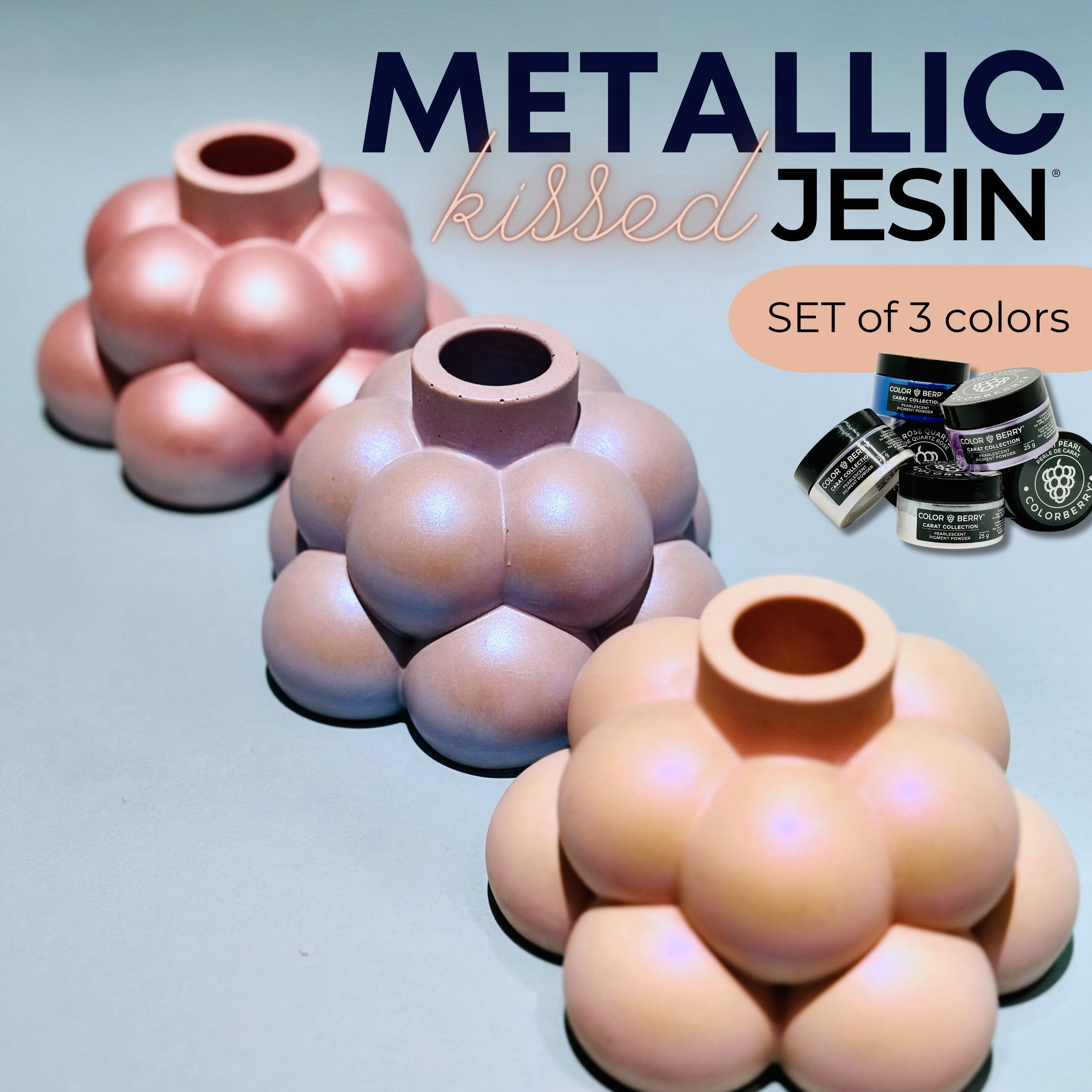 METALLIC EFFECT for JESIN - 3 x 25 gr