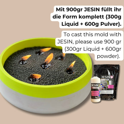 JESIN DIY CANDLE BOWL - Silikonform Schale für große Kerzen