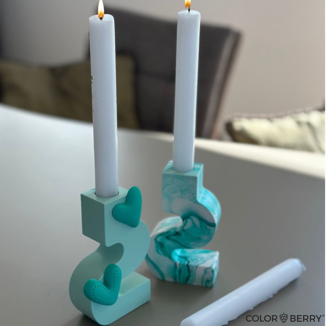 Kerzenständer Silikonformen 3er Set