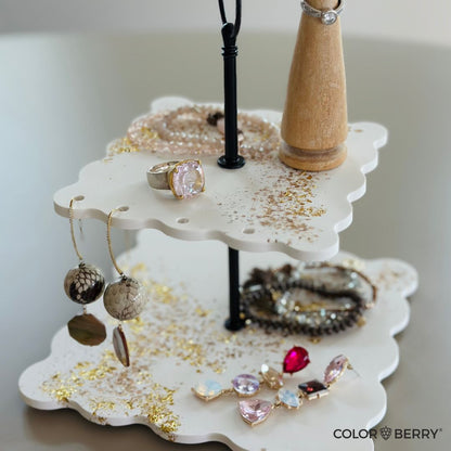Silikonform 3er Set Etagere mit Stangen - COLORBERRY &amp; JESIN