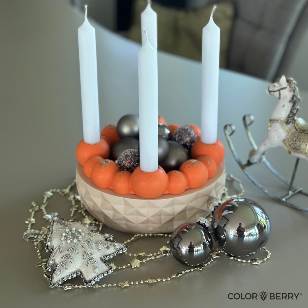 Adventskranz Bubbles Silikonform