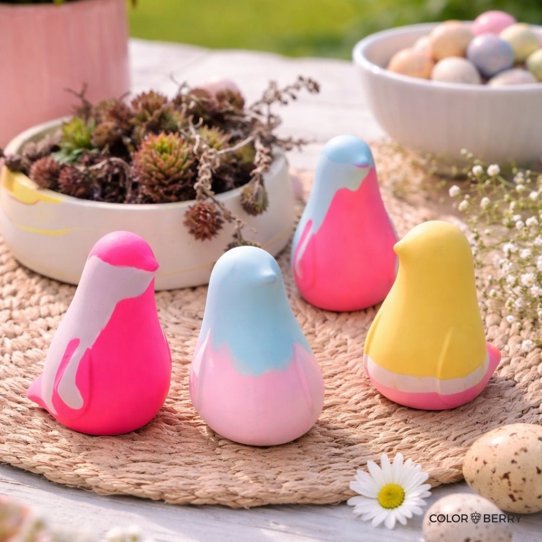 Silikonform-Set "SWEET BIRDS" – Schale + 2 Deko-Vogel-Formen - COLORBERRY &amp; JESIN