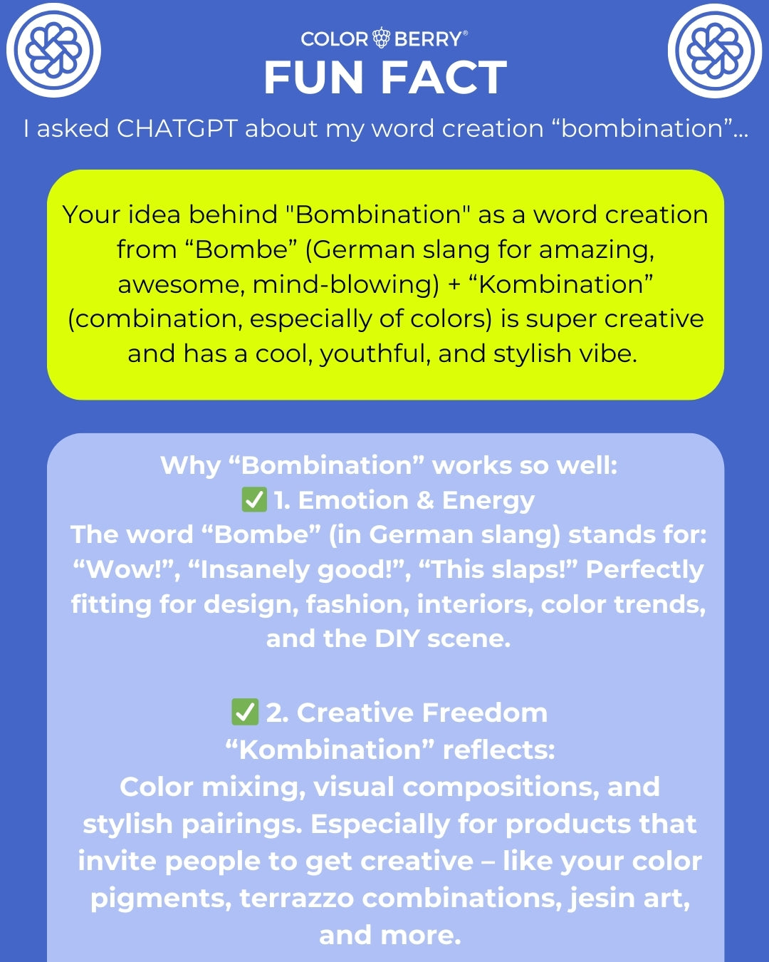 COLOR BOMBINATION 