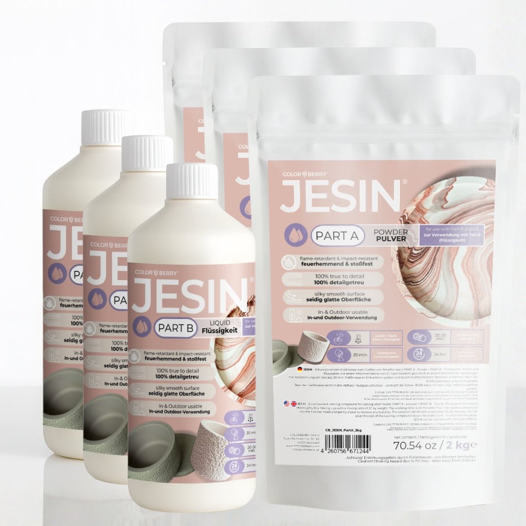 JESIN® Gießpulver – einzigartig, bruchsicher, Made in Germany - COLORBERRY &amp; JESIN