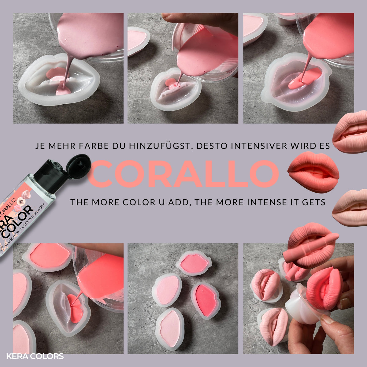 KERA COLOR - corallo (25ml) - COLORBERRY &amp; JESIN