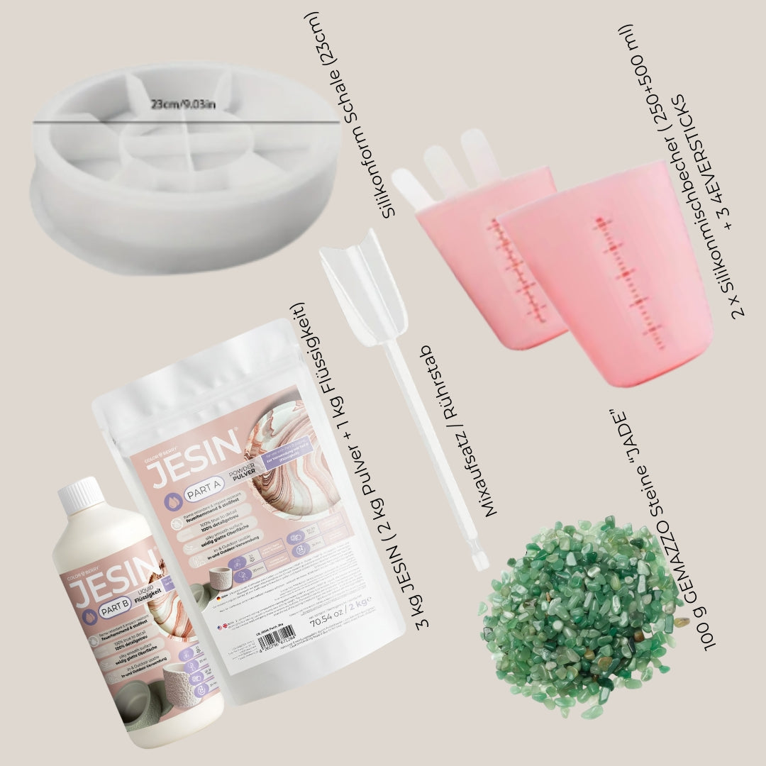 DIY Set JESIN - JADE GEMAZZO Schale ( 10-teilig)