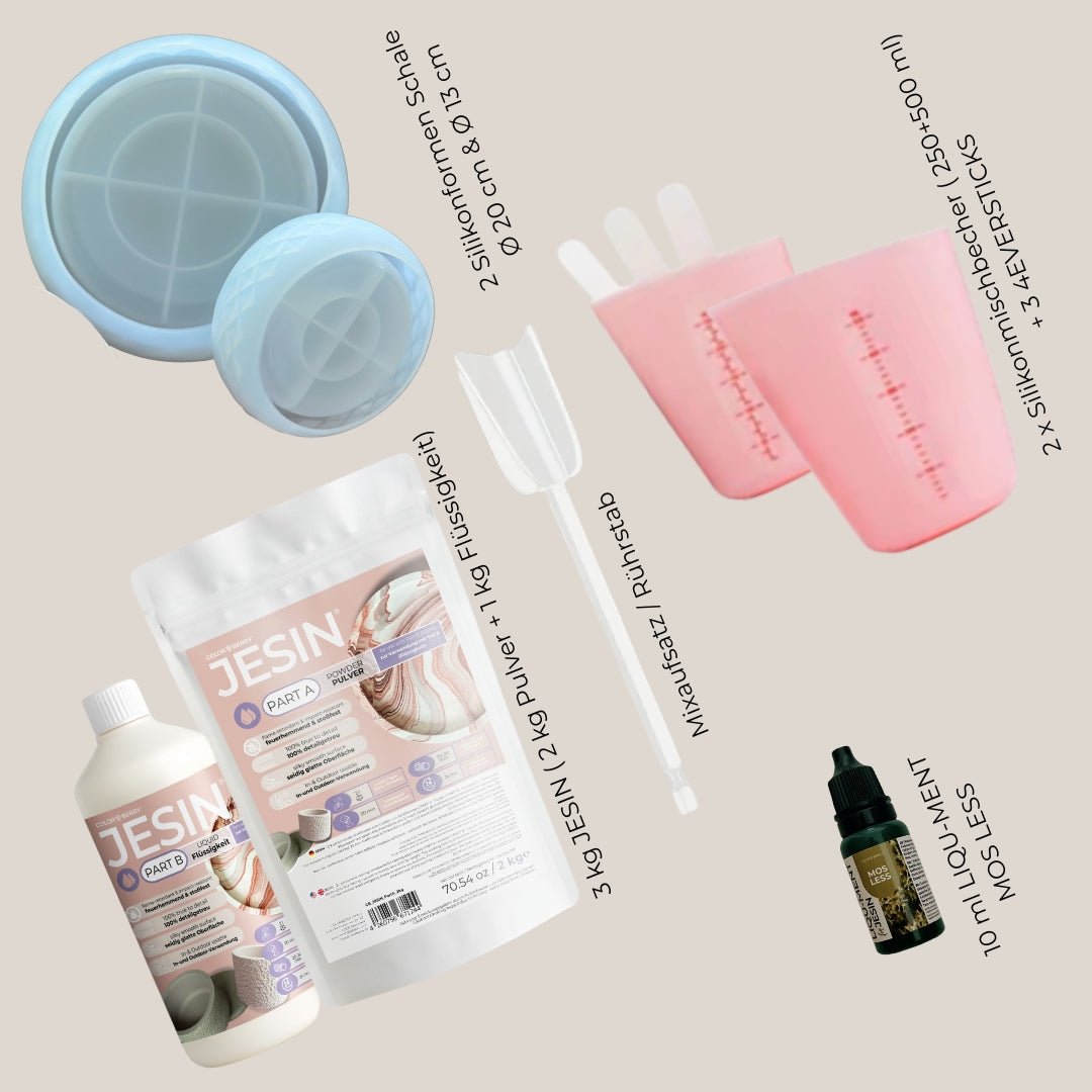 DIY Set JESIN - Marble Schalen (11 - teilig) - COLORBERRY &amp; JESIN
