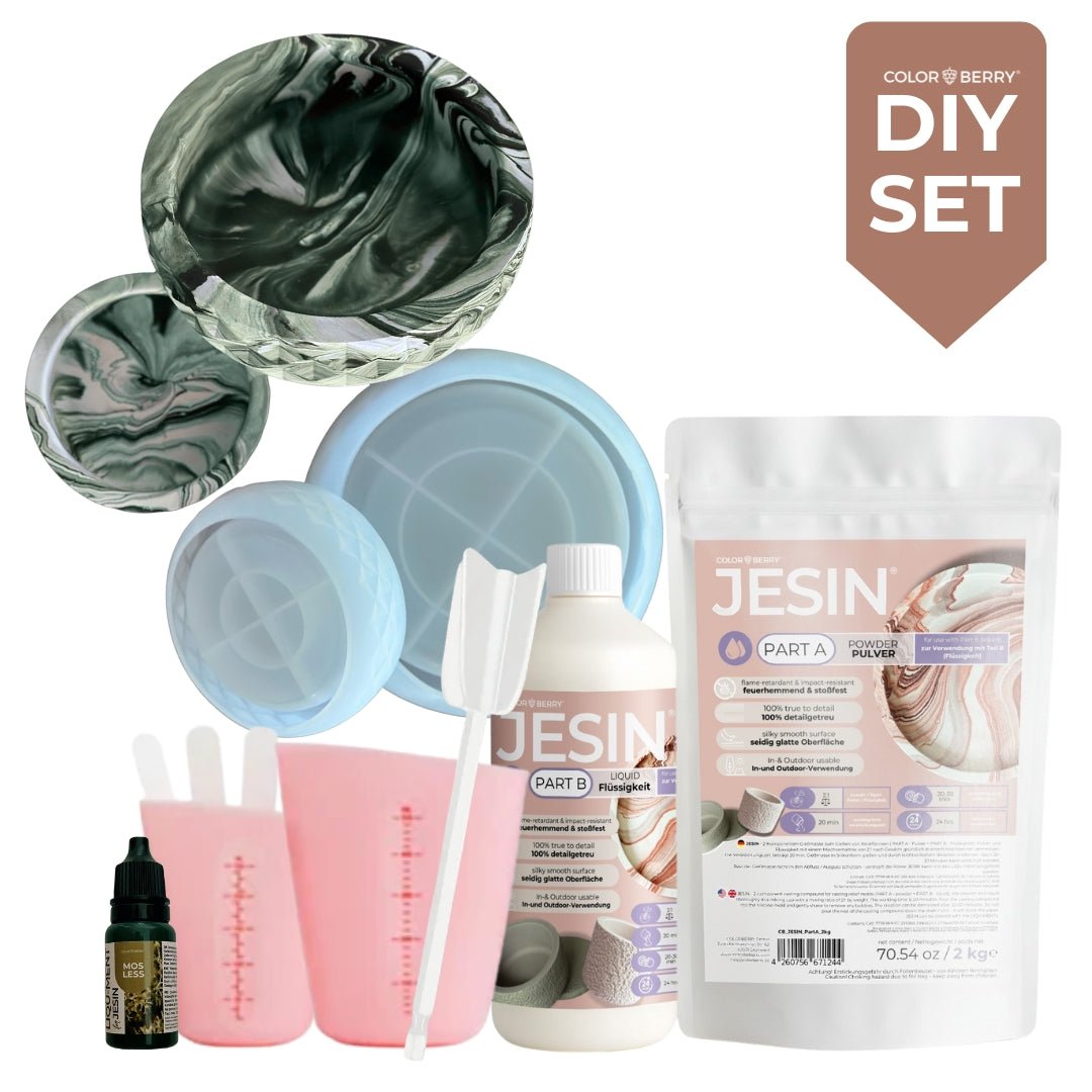 DIY Set JESIN - Marble Schalen (11 - teilig) - COLORBERRY &amp; JESIN