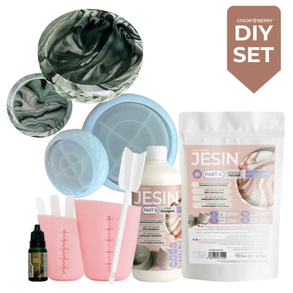 DIY Set JESIN - Marble Schalen (11-teilig)