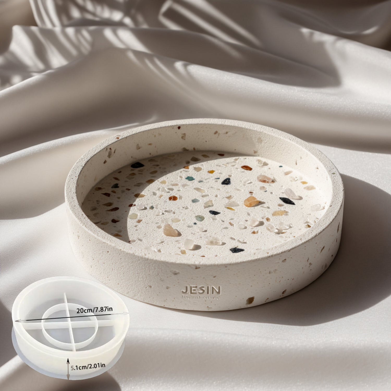 GEMAZZO Silikonform – Tellerschale (Ø 20 cm, Höhe 5,1 cm)
