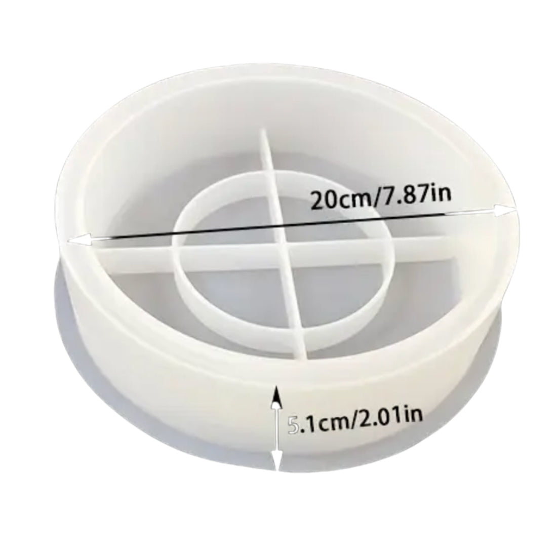 GEMAZZO Silikonform – Tellerschale (Ø 20 cm, Höhe 5,1 cm)
