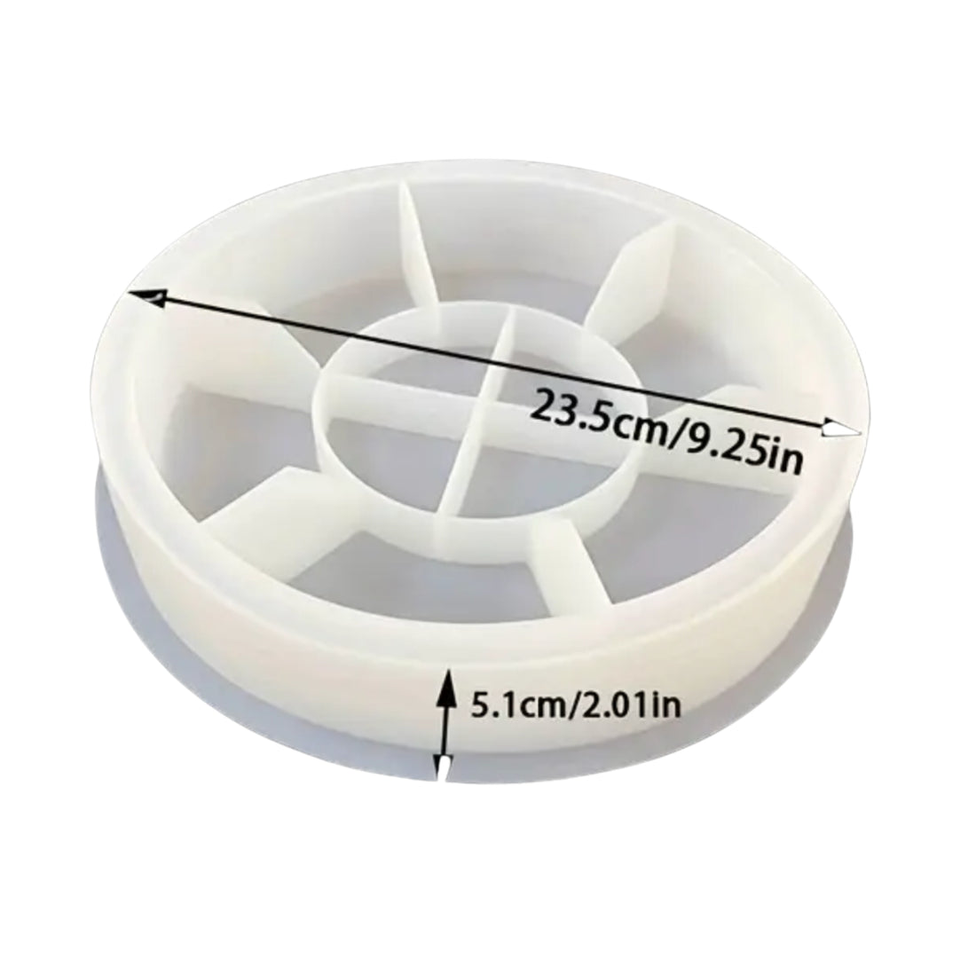 GEMAZZO Silikonform – Tellerschale (Ø 23,5 cm, Höhe 5,1 cm)