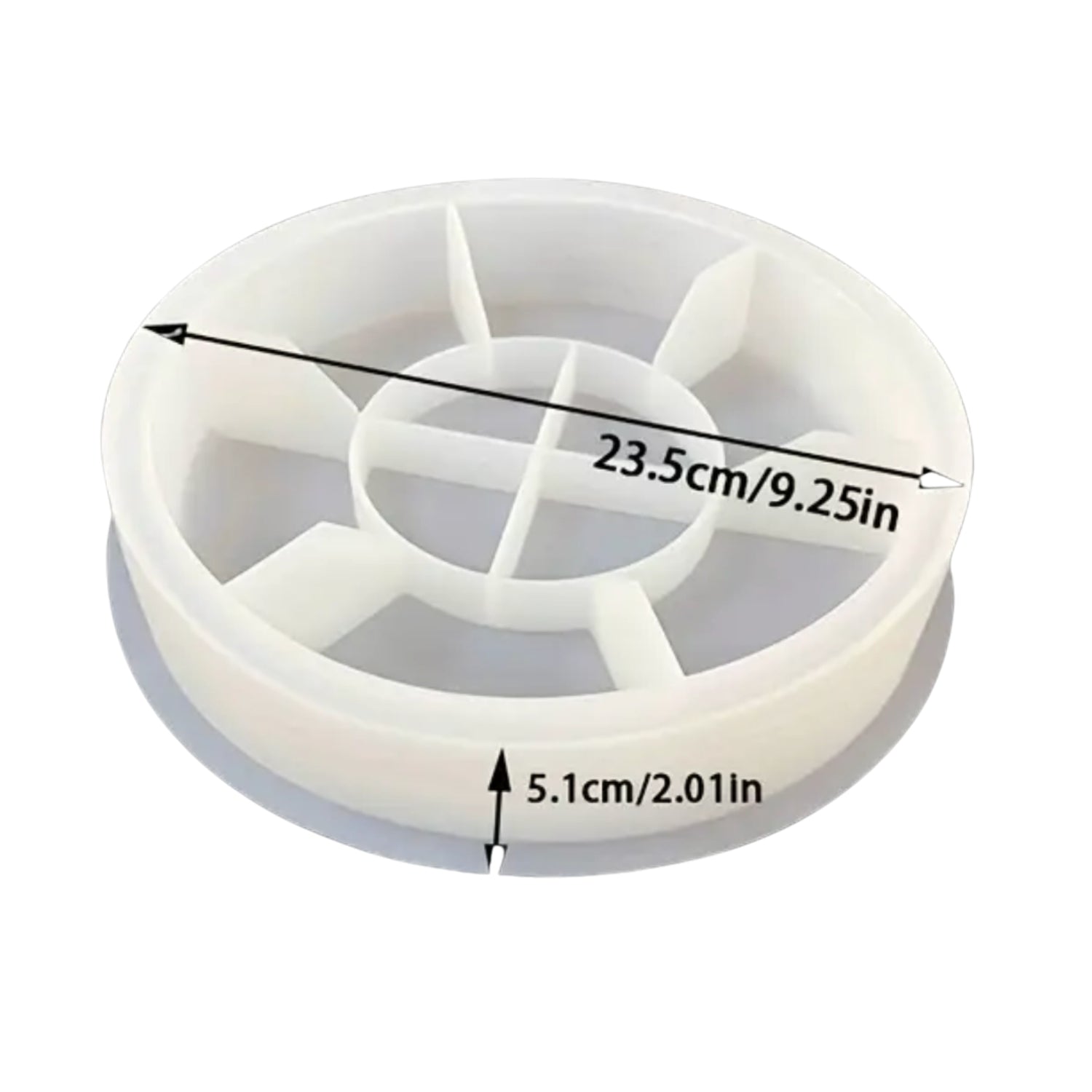 GEMAZZO Silikonform – Tellerschale (Ø 23,5 cm, Höhe 5,1 cm)