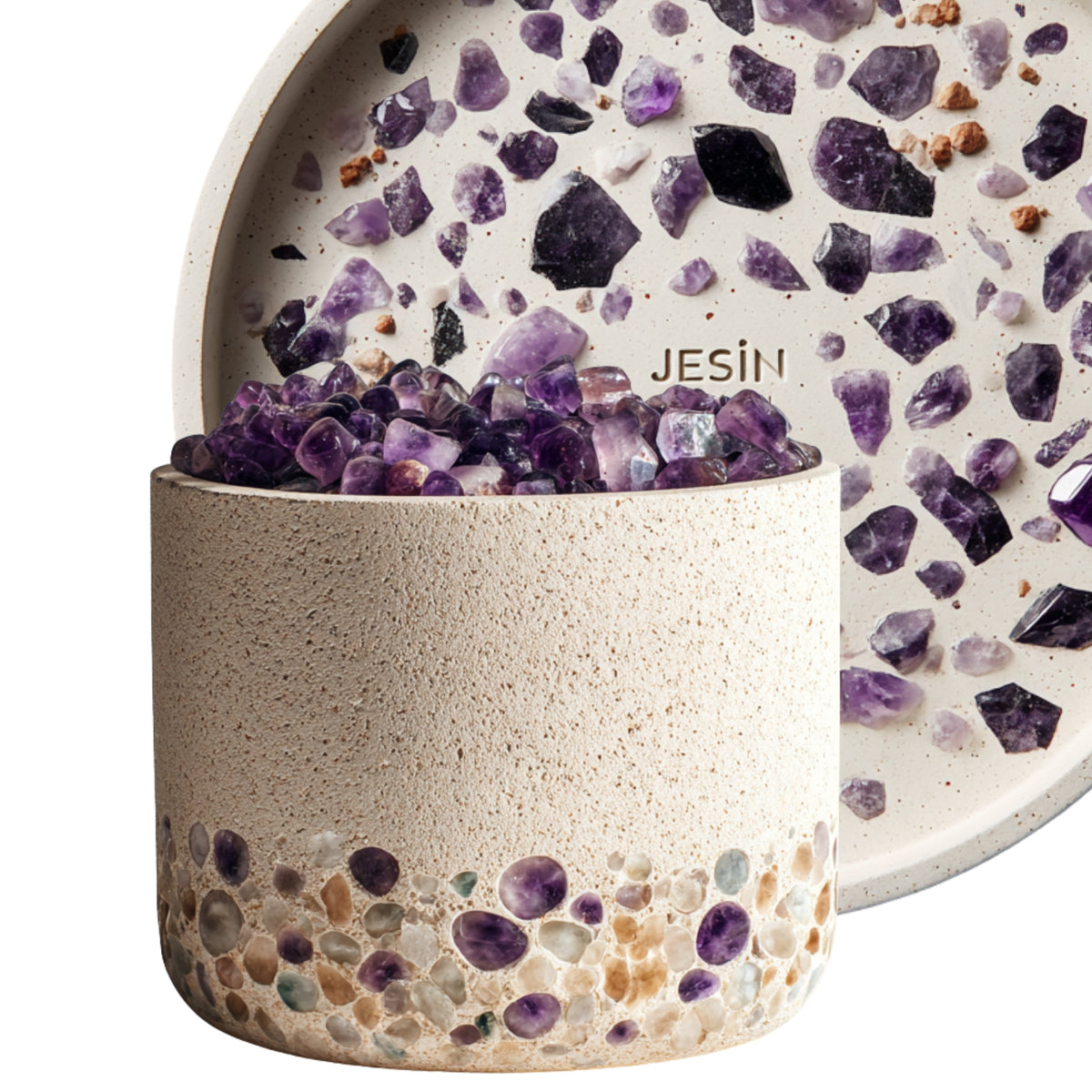 GEMAZZO SoulStones – Amethyst (200 g, 5–7 mm) - COLORBERRY &amp; JESIN